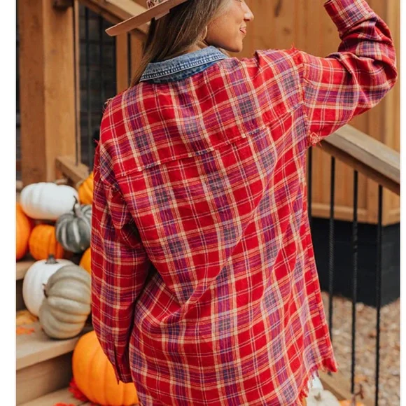 Cool Weather Inclined Plaid Top 🎃 - Picture 5 of 6